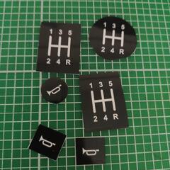 シフトパターン・ホーンステッカー