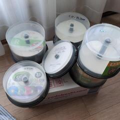 未開封のDVD＋R DL   CDRが計50枚程度と空のDVDケースも未開封１×50の画像