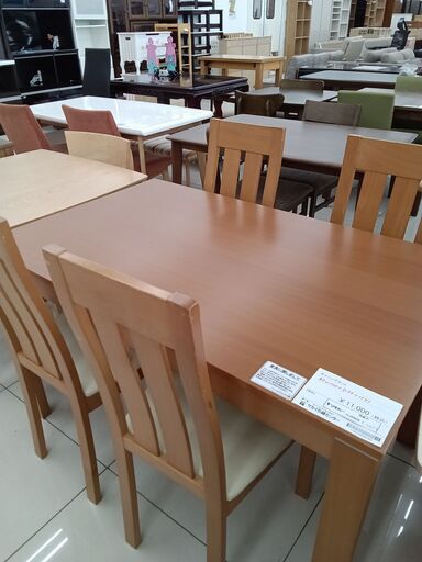 ☆ジモティ割あり☆ マルニ ダイニングセット W115～×D115×H68