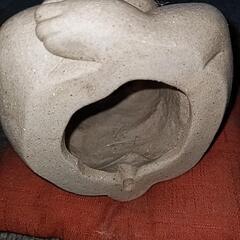 陶器製 猿 さる 置物の画像
