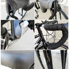 21technology　ロードバイク700C　CL27-700　動作良好　車体番号ASX1204407　シマノ製14段変速　ブラック 21テクノロジー　自転車の画像