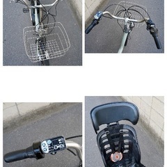  {受付中}🔴⭐️超特価⭐🔴電動自転車 ブリヂストン 20インチ 子供乗せ 中古 050102の画像