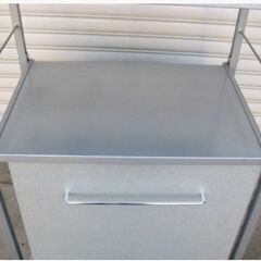 キッチンラック　レンジ台　収納　キッチンボード　棚　レンジボード　ラック　ボード　チェスト【基本、直接引取】【配送リクエストOK】の画像