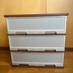 3段タンス　プラスチック