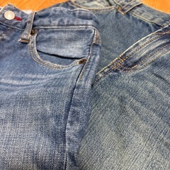 160cm ジーンズ 2本の画像