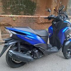 ヤマハ　トリシティ155  SG37J　合法な側車付軽二輪　ワイドトレッドスベーサー付　普通自動車免許で乗れる　実働車両　大阪の画像