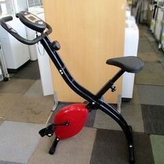 リオレス フィットネスバイク エックス2 ルームバイク  マグネット式 小型サイズ エクササイズ 健康器具 折りたたみ 赤 レッド RIORES 札幌 北20条店の画像