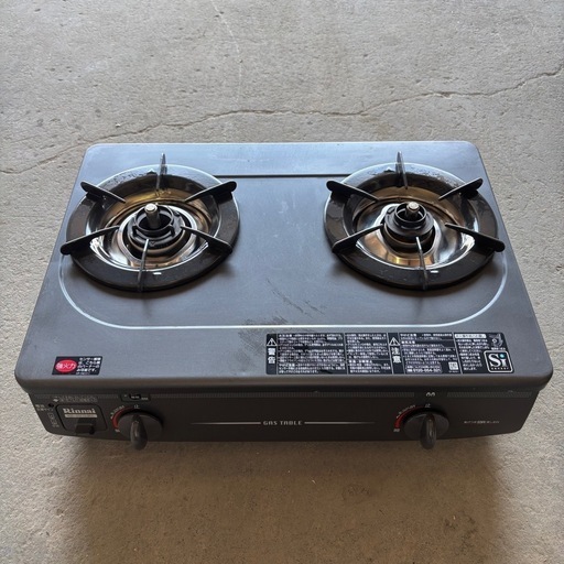 4/30売済リンナイ ガスコンロ RTE564BER 2019年製 LPガス用 ガステーブル