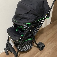 【取引決定済】
アップリカ　ベビーカー　ボーダーの画像
