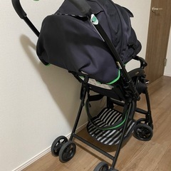 【取引決定済】
アップリカ　ベビーカー　ボーダーの画像