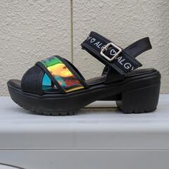 ALGY　キッズサンダル　厚底　22センチの画像