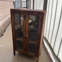 アンティーク調木製棚