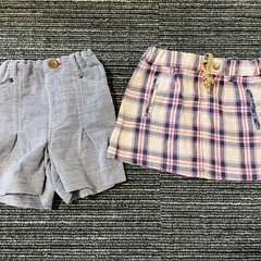 80cmスカート＆ハーフパンツ
