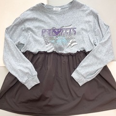 【美品】LEPSIM 切り替えロンT グレー　試着のみ