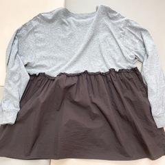 【美品】LEPSIM 切り替えロンT グレー　試着のみの画像