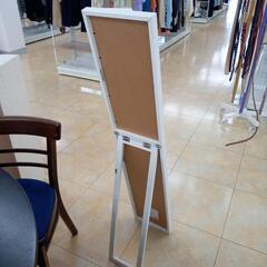 ★ジモティ割あり★  姿見 ホワイト H119×D32×W23 クリーニング済み OJ9401の画像