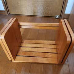 スライド式本棚　ナチュラル