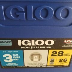igloo　イグルー　クーラーボックス　26L　キャスタータイプ　中古品の画像