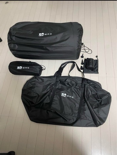 WAQ RELAXING CAMPMAT ダブル厚さ10㌢枕付き