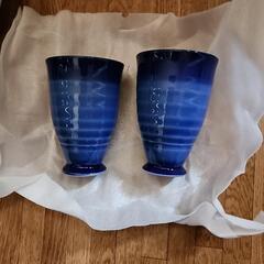 【未使用品】ガラスのコップ2個【ノーブランド】