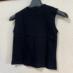 SONIA RYKIEL キッズ黒　100 　タンクトップ　ノースリーブの画像