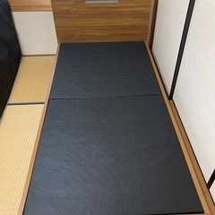 シングルベッドマットレスとフレームのセット (不用品処分) 藤棚