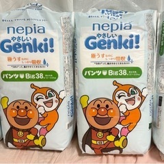 ネピア　ゲンキ　アンパンマン　紙オムツ　ビックサイズ×４パック