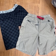 140cm ポケモンTシャツ➕ハーパン➕七分パンツの画像