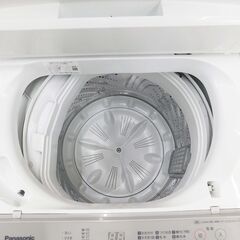 【恵庭】パナソニック　全自動洗濯機　NA-F6B1　2022年製　6㎏　中古品　PayPay支払いOK！の画像