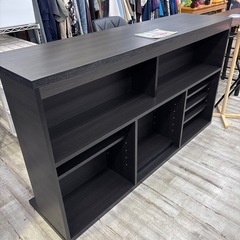 木製 カウンターテーブル ブラック
