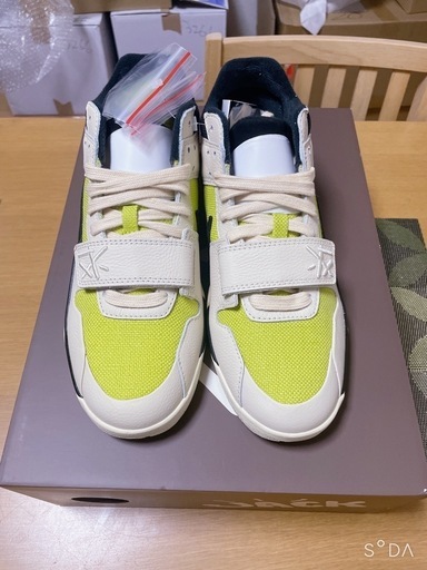 Travis Scott × Nike Jordan Jumpman Jack TR CJ1 T-Rexx "Bright Cactus SIZE 25.5 cm