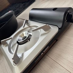 コンロと鍋の画像