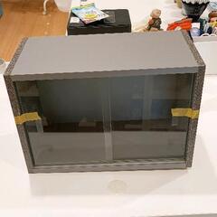 0521-222 ガラスキャビネット 1段 コレクションラック