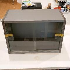 0521-224 ガラスキャビネット 1段 コレクションラック