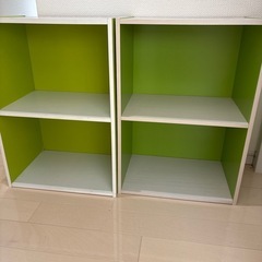 カラーボックス2段　２つ