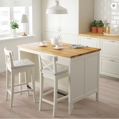 IKEA  イケア　TORNVIKEN トルンヴィーケン　アイランドキッチンテーブル　（一部訳あり）の画像