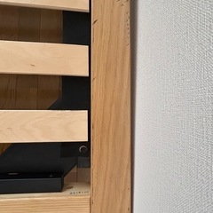無印 すのこ ベッドフレーム ダブルの画像