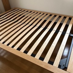 無印 すのこ ベッドフレーム ダブルの画像