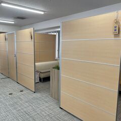 PSパーテーション 木目調タイプ 5段ブロック 連結可