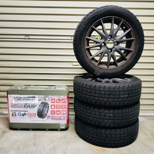 エブリィDA64Wスタッドレスタイヤホイール165/60R14チェーン新品未使用