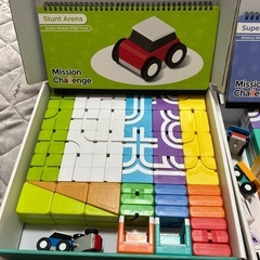 Qbi マグネティックキューブ 2セット（78ピース）スーパーとアクションレール 知育玩具 の画像