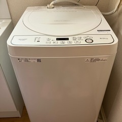SHARP 全自動洗濯機 ES-GE6DJ（6.0kg／2019...