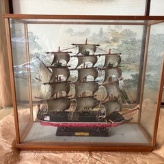 帆船　置き物　レトロ