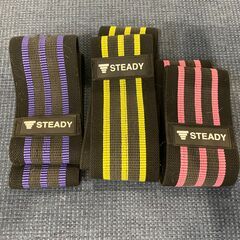STEADY トレーニングバンド 3本セット（ヒップバンド／エク...
