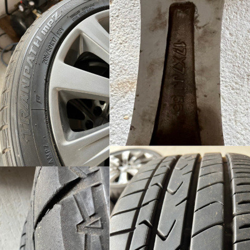 インプレッサ GH8 純正 ホイール TOYOタイヤ TRANPATH mpZ 205/50R17