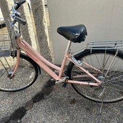 26インチ　アルベルト　自転車　ピンク