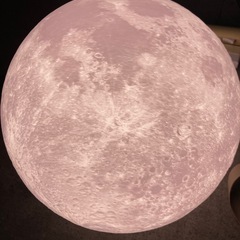 【ジモティー割】おしゃれな月型 ルームライト 間接照明 動作OK リモコン付き（ID865）の画像