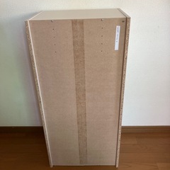 ★ﾆﾄﾘ 扉付カラーBOX 白木目調「美品」の画像