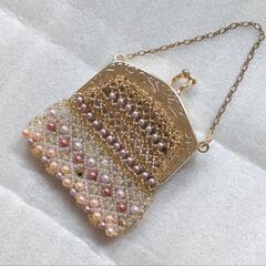 【ハンドメイド】ビーズで編んだポーチ2
