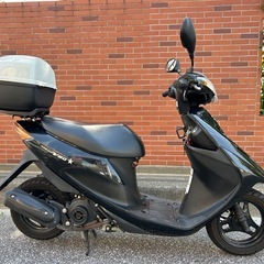 スズキ　アドレスV50  63ccボアアップ済み　サイドスタンド　GIVIリアボックスの画像